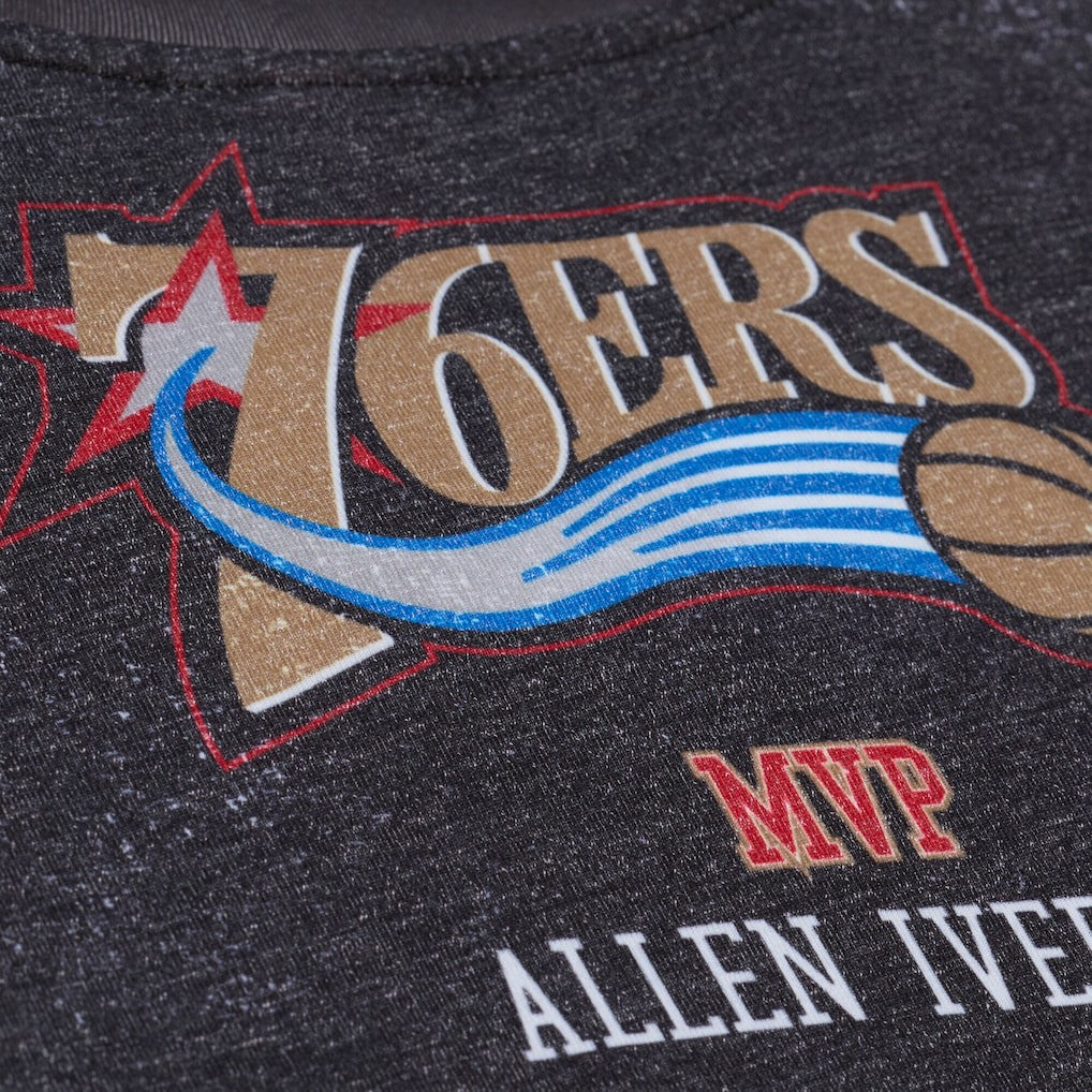 Mitchell & Ness - Philadelphia 76ers Hardwood Classics Originals Collection 2000-2001 Team Roster T-Shirt - Black