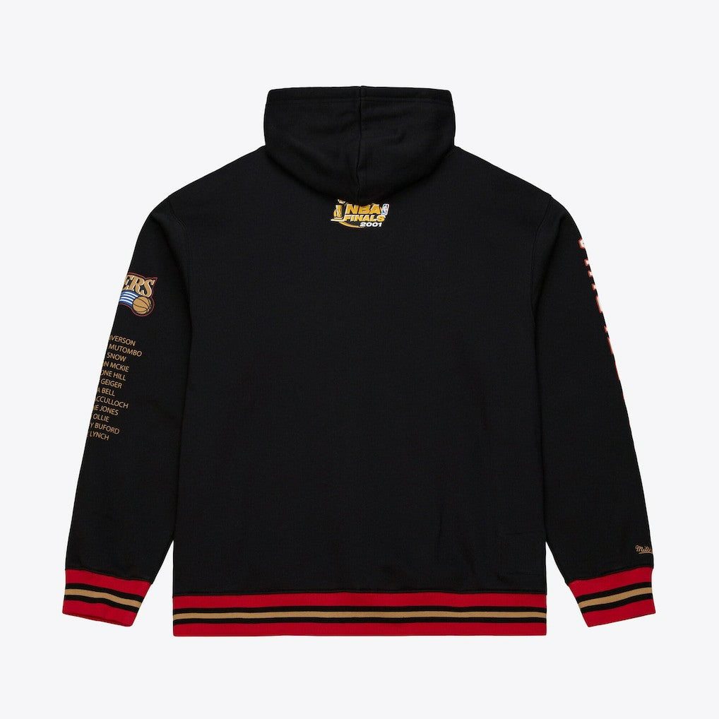 Mitchell & Ness - Philadelphia 76ers Hardwood Classics Originals Collection 2000-2001 Team Roster Fleece Hoodie - Black