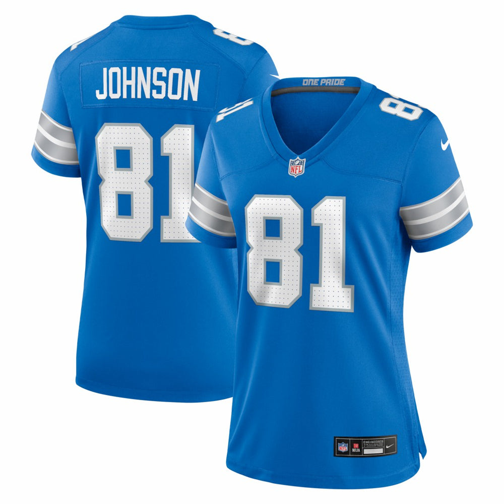Calvin Johnson Detroit Lions Women's Team Retired Game Jersey Blue - Nike