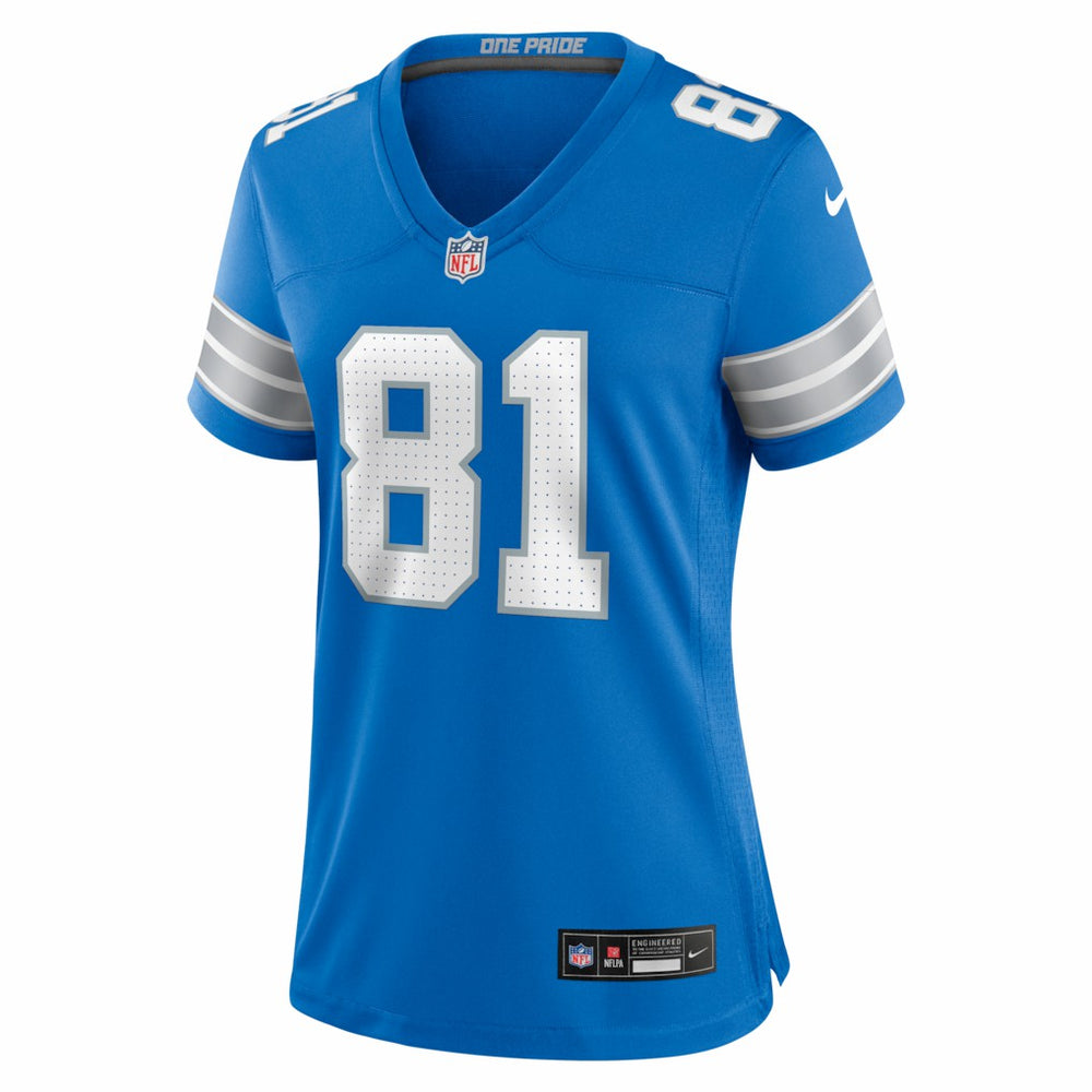 Calvin Johnson Detroit Lions Women's Team Retired Game Jersey Blue - Nike