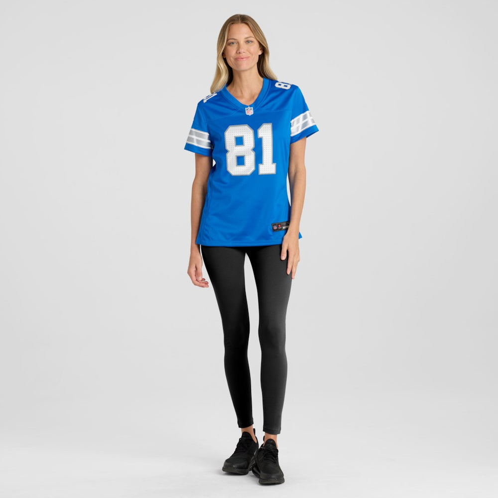 Calvin Johnson Detroit Lions Women's Team Retired Game Jersey Blue - Nike