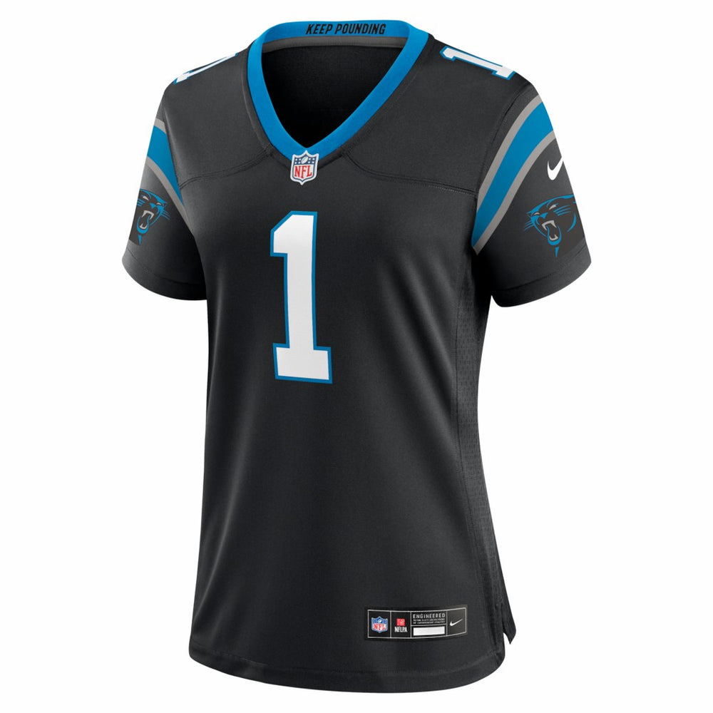 Cam Newton Carolina Panthers Women's Team Retired Game Jersey Black - Nike