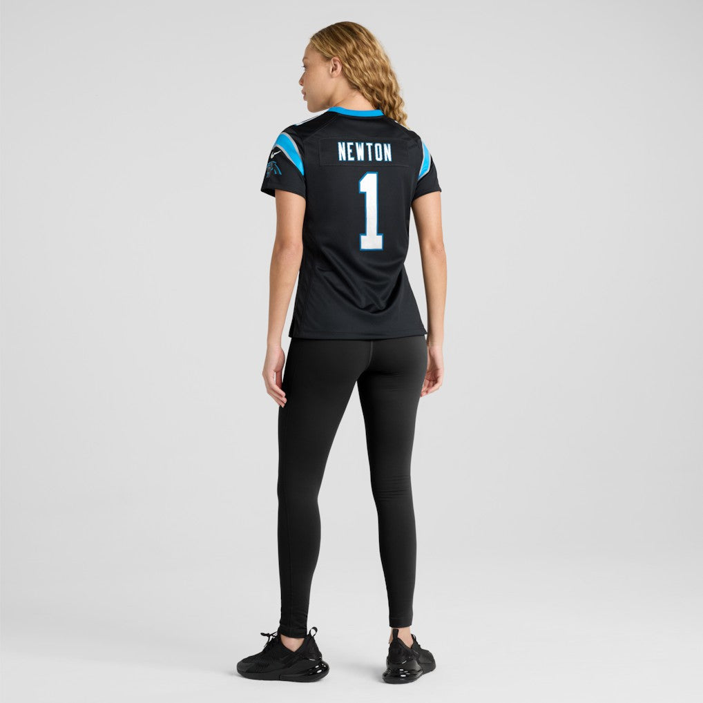 Cam Newton Carolina Panthers Women's Team Retired Game Jersey - Black | NFL Jerseys