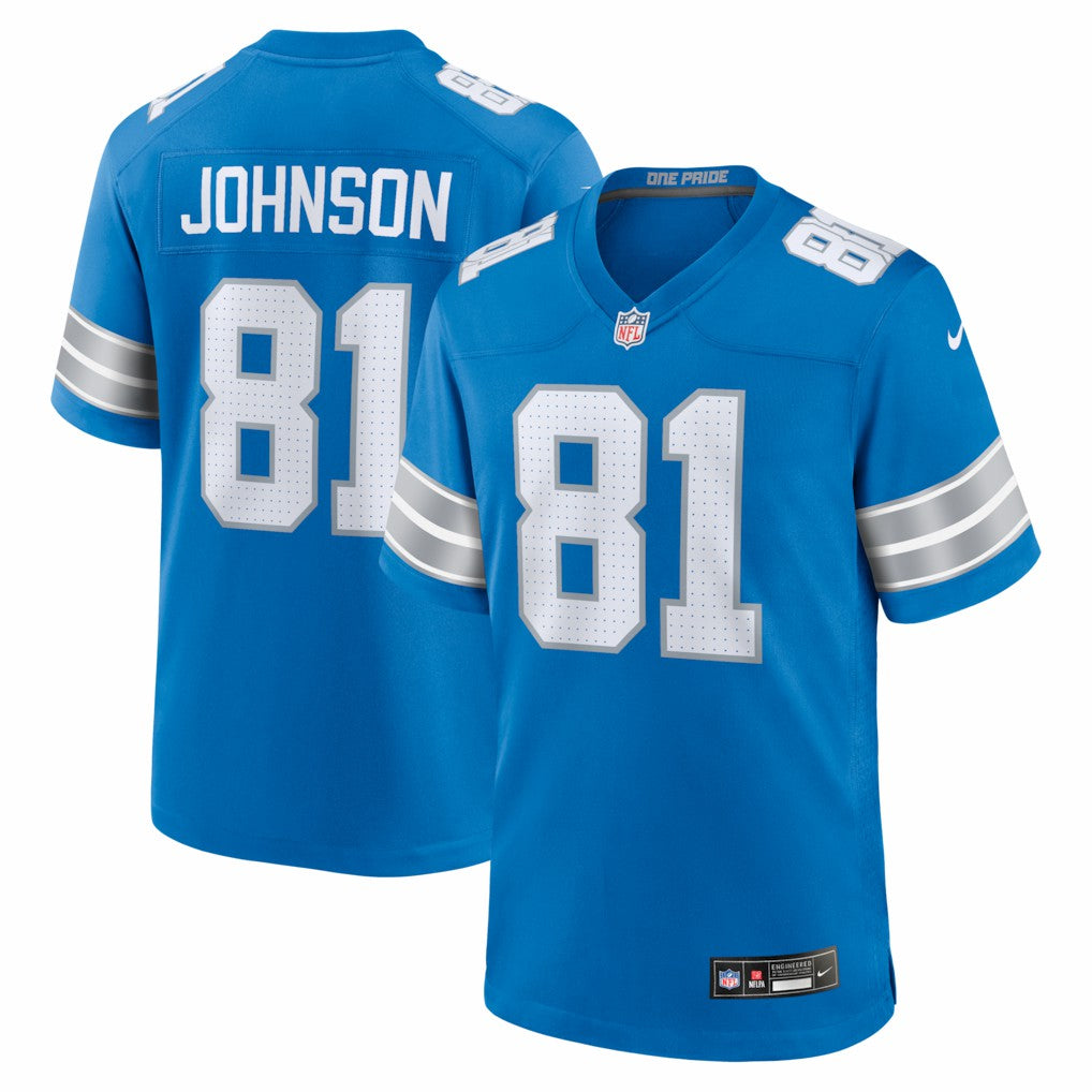 Calvin Johnson Detroit Lions Team Retired Game Jersey Blue - Nike
