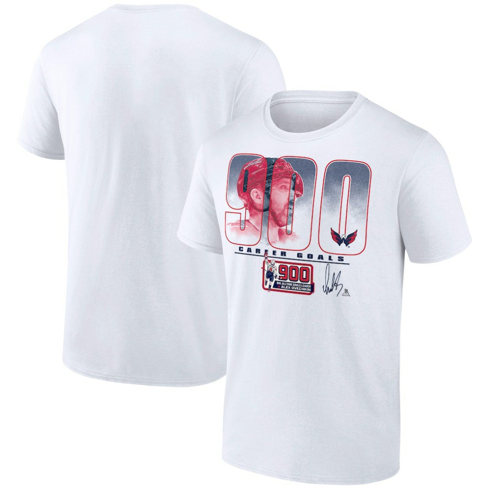 Alexander Ovechkin Washington Capitals 900th Career Goal T-Shirt White