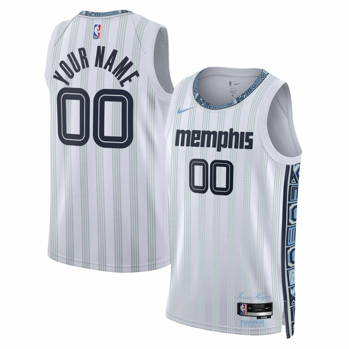 Nike - Memphis Grizzlies Unisex 2025/26 City Edition Swingman Custom Jersey - White