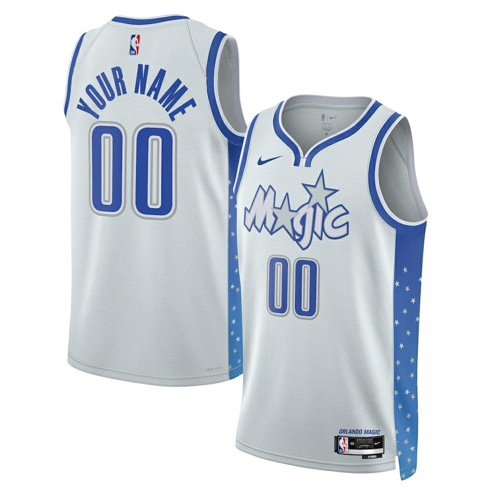 Nike - Orlando Magic Unisex 2025/26 City Edition Swingman Custom Jersey - Silver