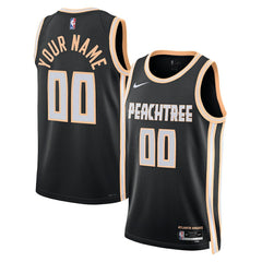 Nike - Atlanta Hawks Unisex 2025/26 City Edition Swingman Custom Jersey - Black