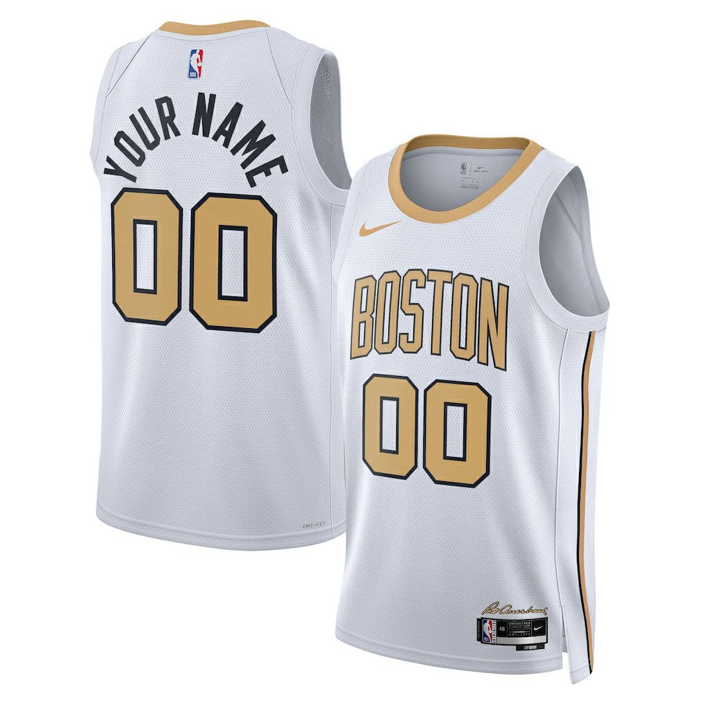 Nike - Boston Celtics Unisex 2025/26 City Edition Swingman Custom Jersey - White