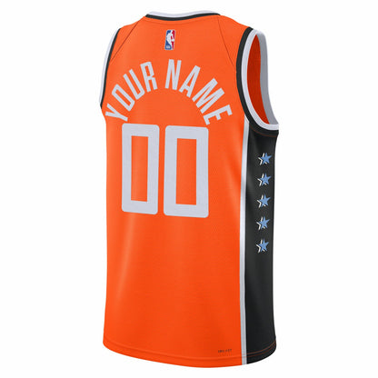 LA Clippers Unisex 2025/26 City Edition Swingman Custom Jersey - Orange | NBA Jerseys