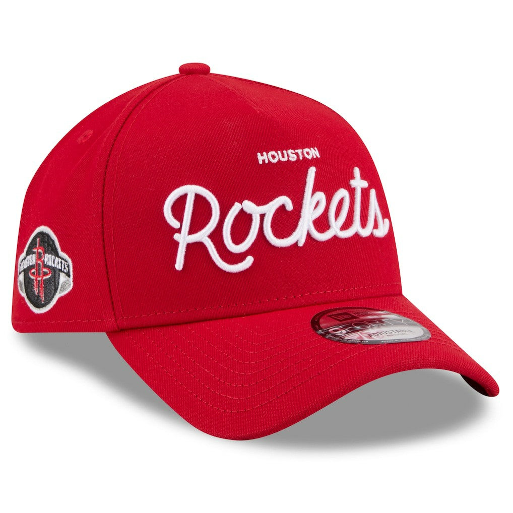 New Era - Houston Rockets x Malbon Golf Unisex 9FORTY A-Frame Adjustable Hat - Red