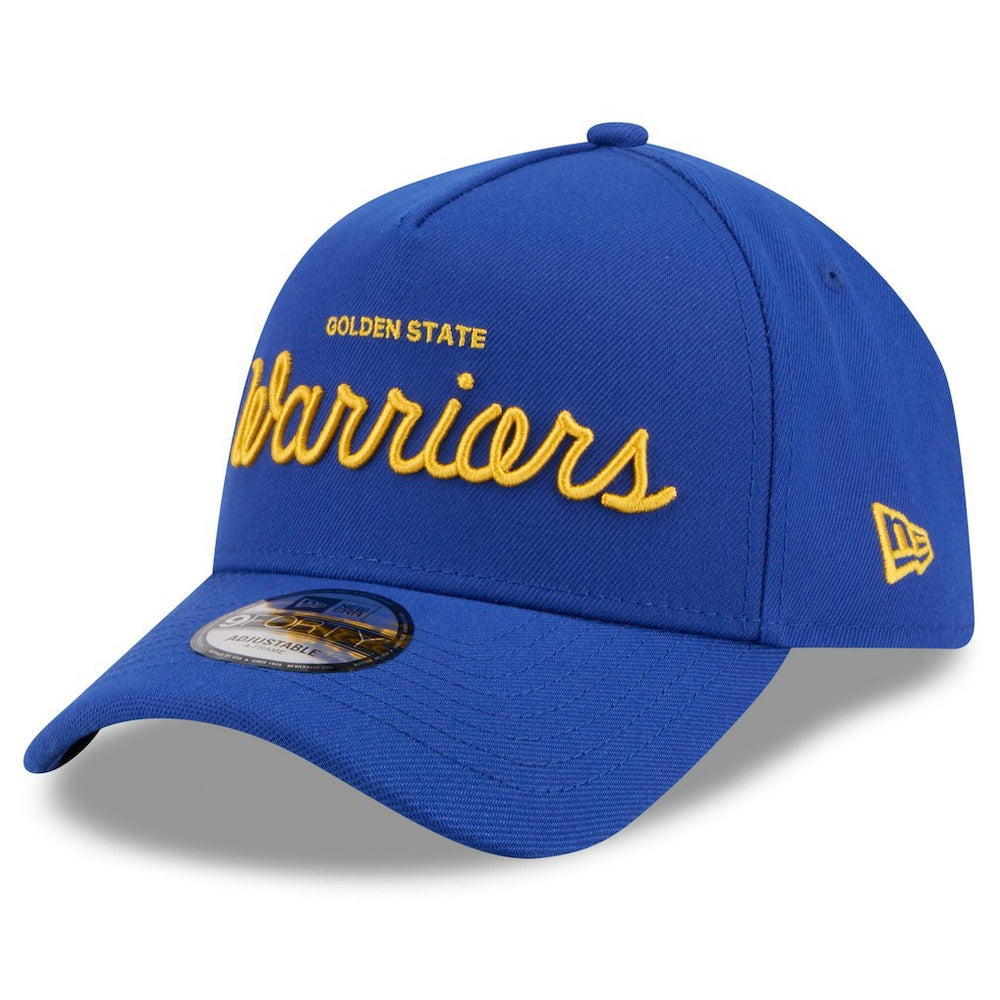 New Era - Golden State Warriors x Malbon Golf Unisex 9FORTY A-Frame Adjustable Hat - Royal