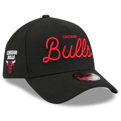 New Era - Chicago Bulls x Malbon Golf Unisex 9FORTY A-Frame Adjustable Hat - Black