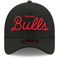 New Era - Chicago Bulls x Malbon Golf Unisex 9FORTY A-Frame Adjustable Hat - Black