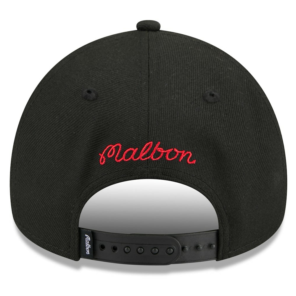 New Era - Chicago Bulls x Malbon Golf Unisex 9FORTY A-Frame Adjustable Hat - Black