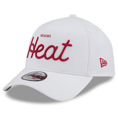 New Era - Miami Heat x Malbon Golf Unisex 9FORTY A-Frame Adjustable Hat - White