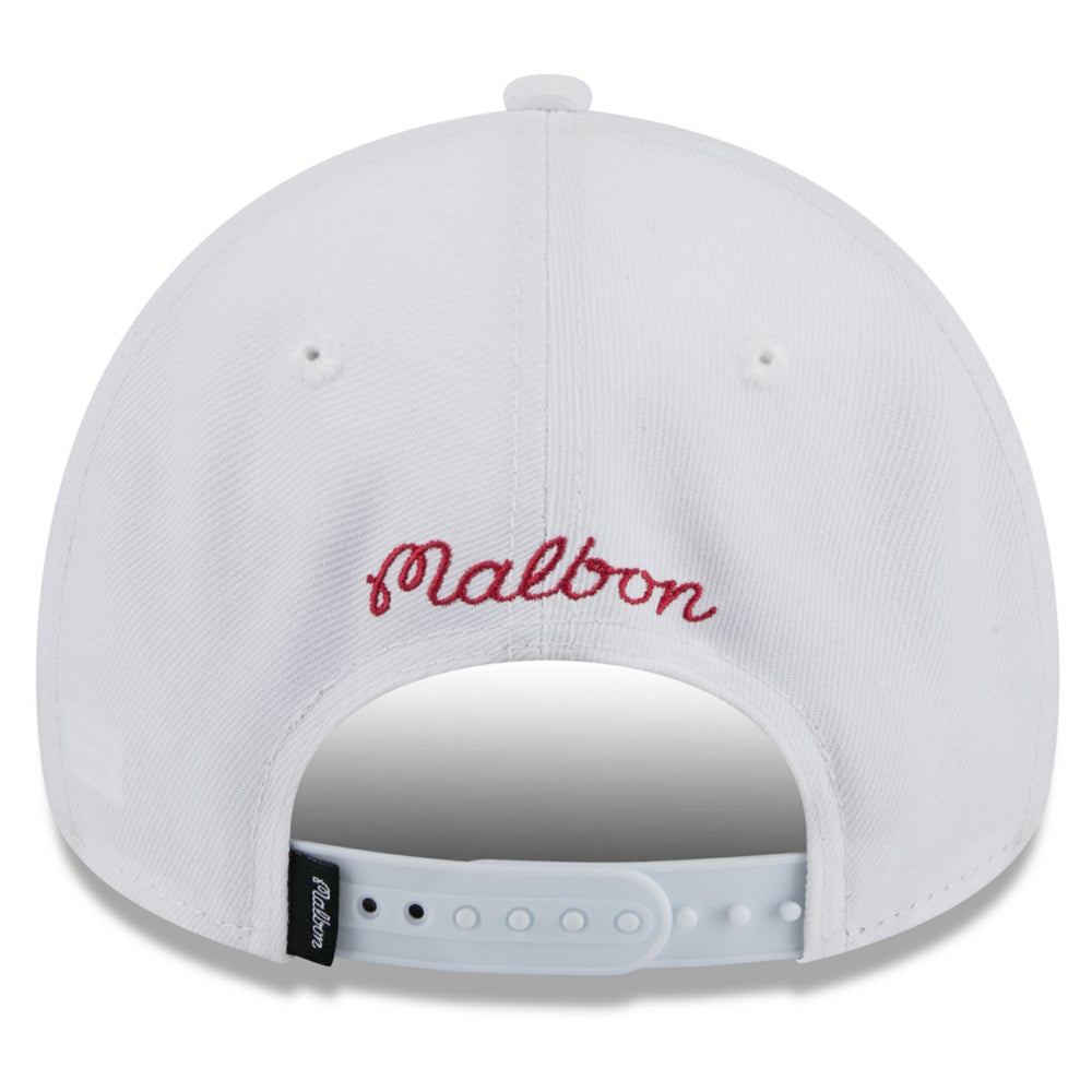 New Era - Miami Heat x Malbon Golf Unisex 9FORTY A-Frame Adjustable Hat - White