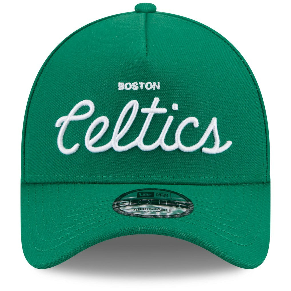 New Era - Boston Celtics x Malbon Golf Unisex 9FORTY A-Frame Adjustable Hat - Green