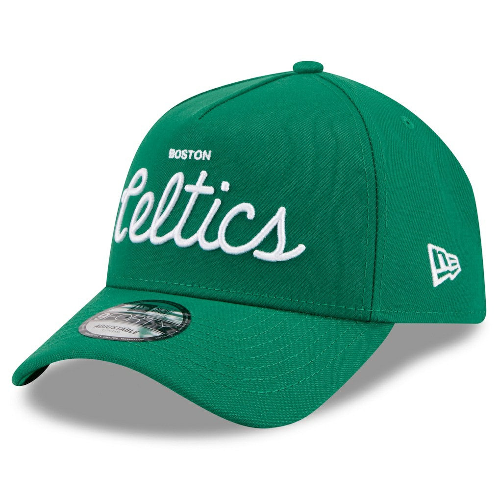 New Era - Boston Celtics x Malbon Golf Unisex 9FORTY A-Frame Adjustable Hat - Green