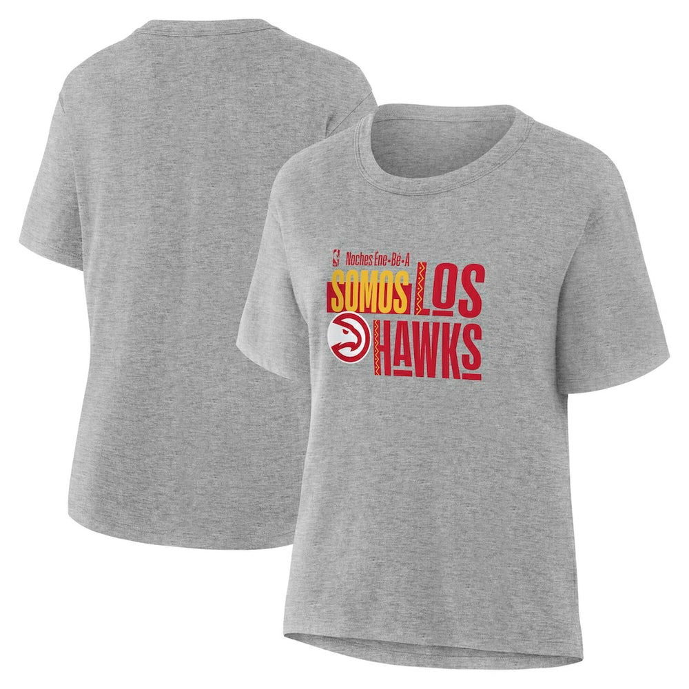 NBA - Atlanta Hawks Women's Noches Training T-Shirt - Gray