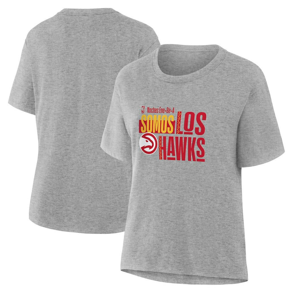 NBA - Atlanta Hawks Women's Noches Training T-Shirt - Gray