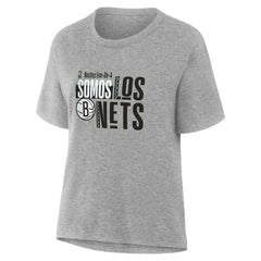 NBA - Brooklyn Nets Women's Noches Training T-Shirt - Gray