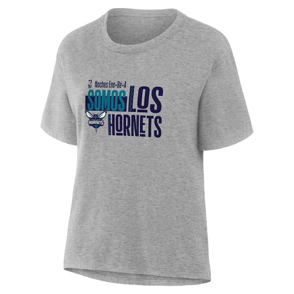 NBA - Charlotte Hornets Women's Noches Training T-Shirt - Gray