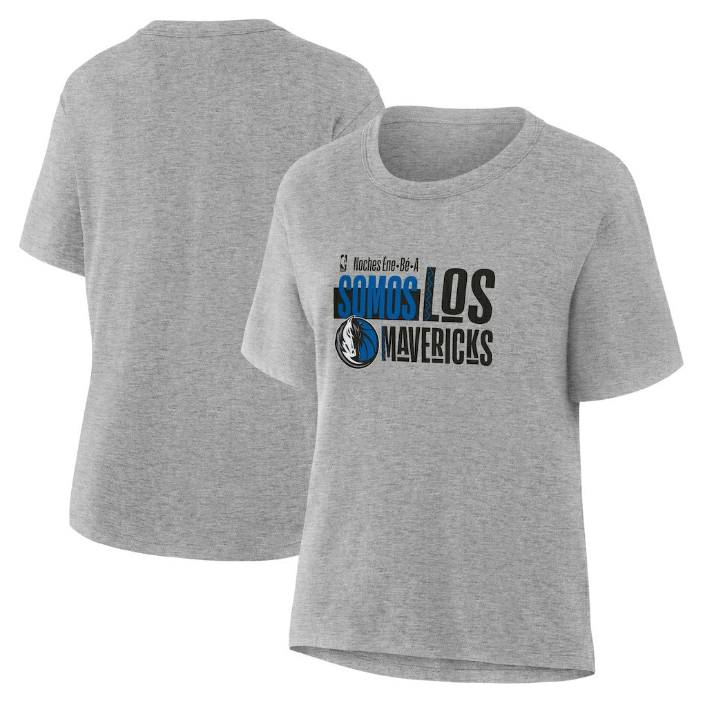 NBA - Dallas Mavericks Women's Noches Training T-Shirt - Gray