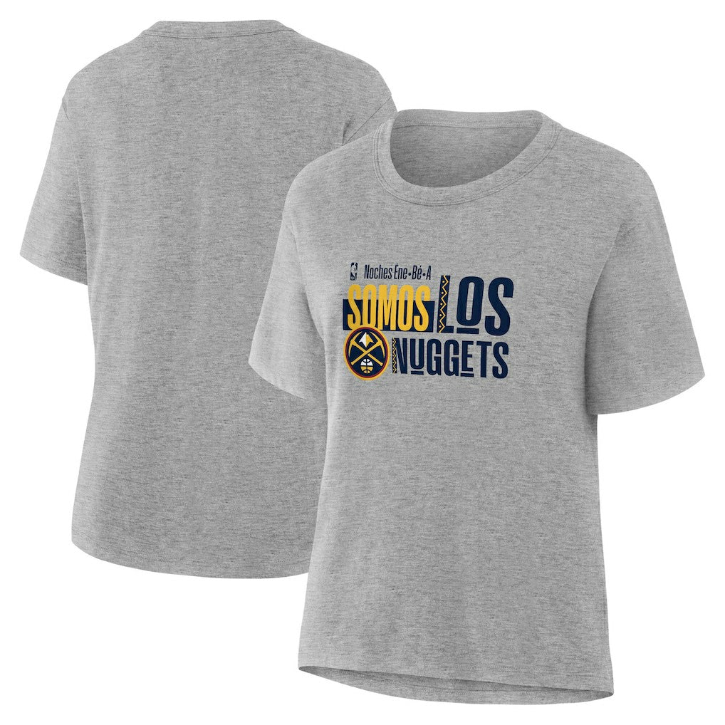NBA - Denver Nuggets Women's Noches Training T-Shirt - Gray