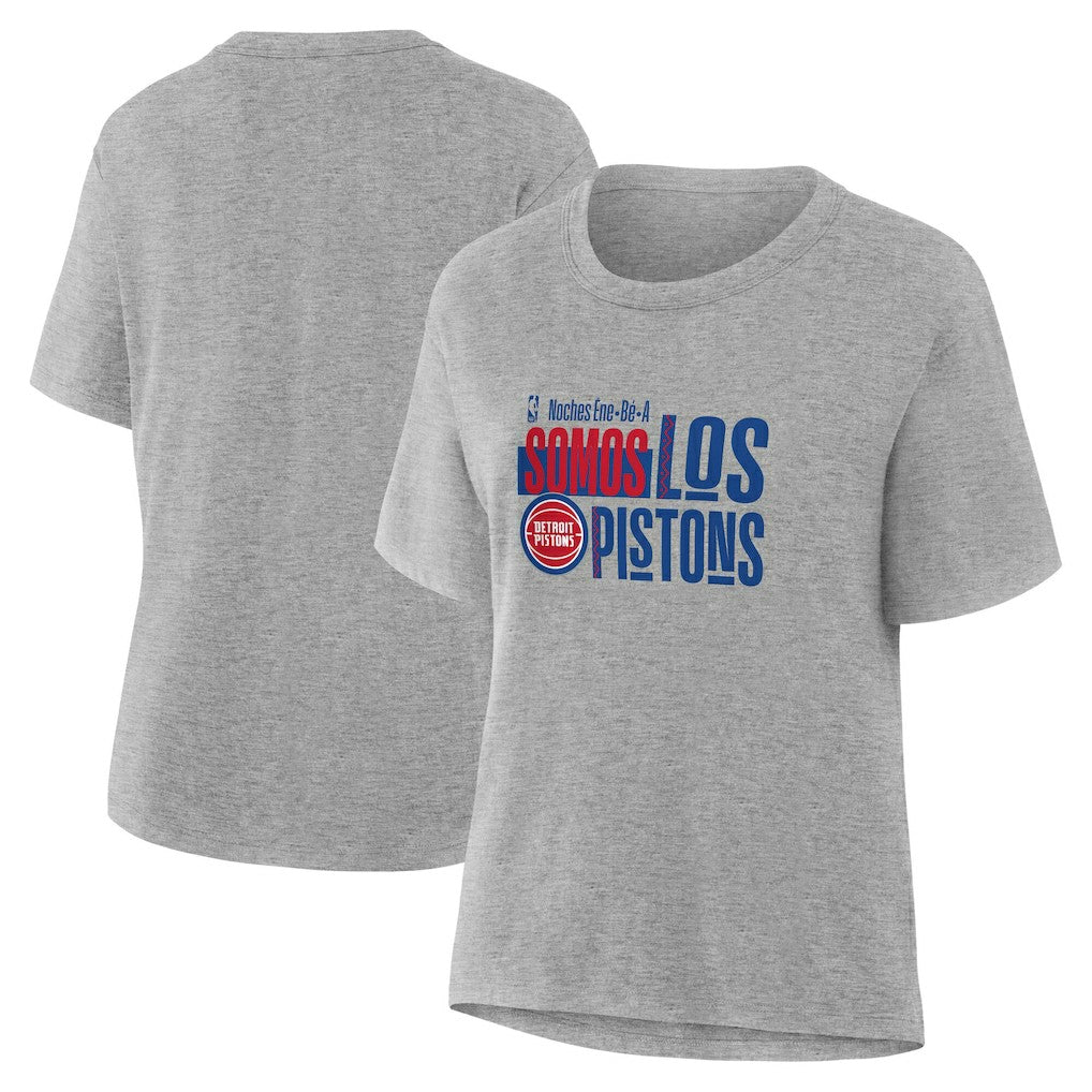 NBA - Detroit Pistons Women's Noches Training T-Shirt - Gray