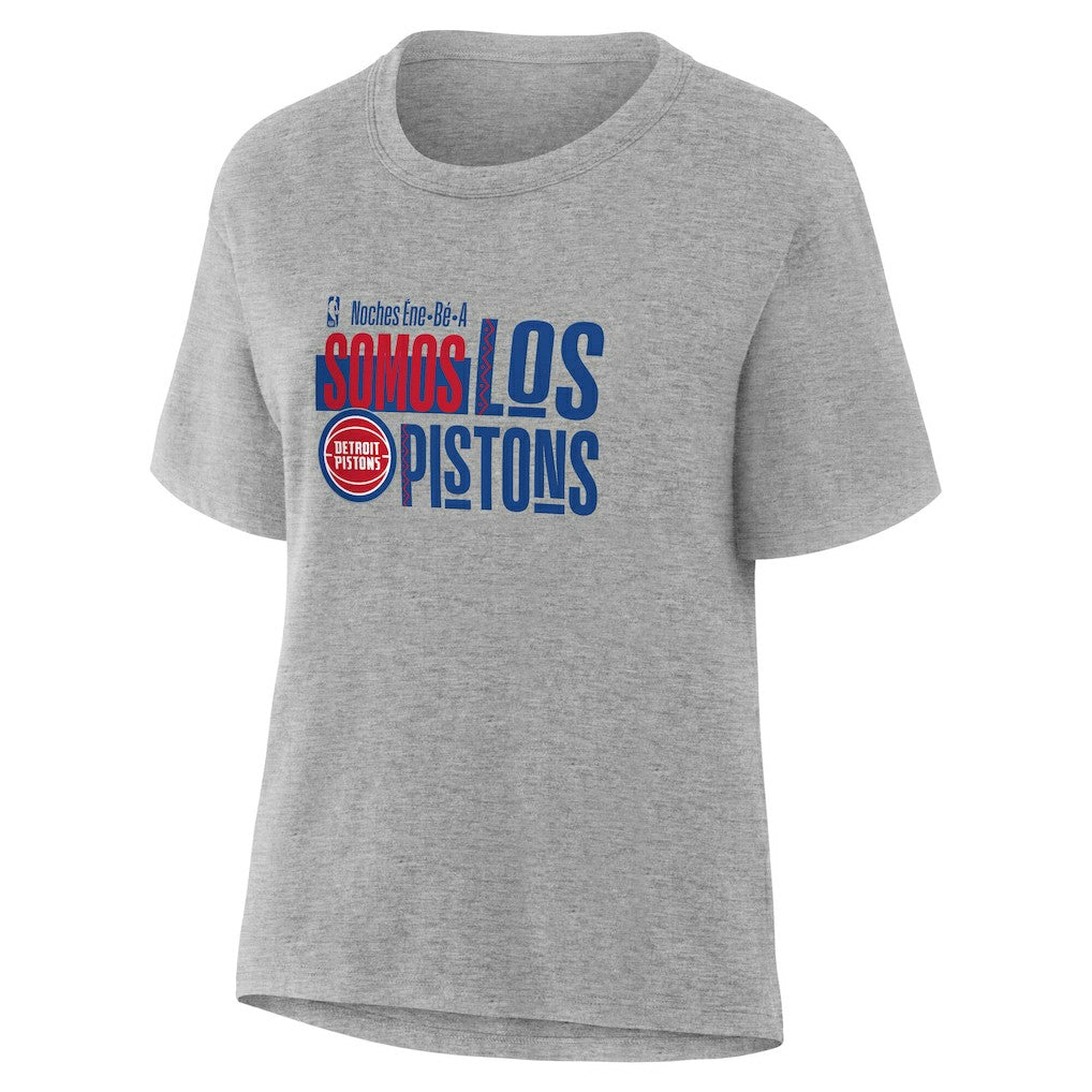 NBA - Detroit Pistons Women's Noches Training T-Shirt - Gray