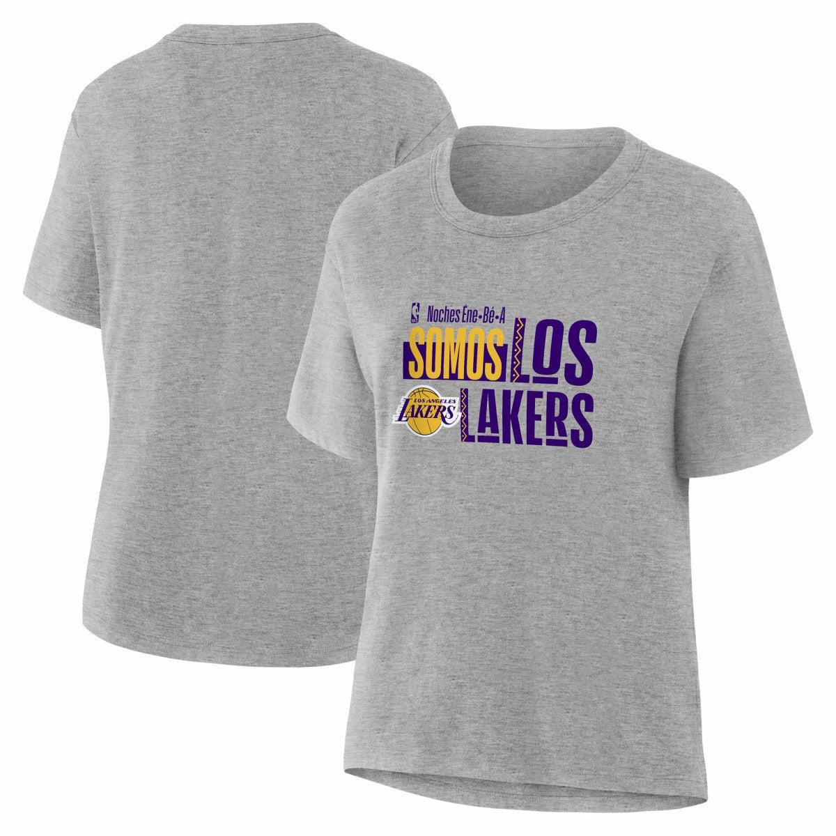 NBA - Los Angeles Lakers Women's Noches Training T-Shirt - Gray