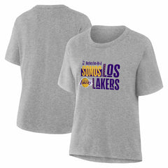 NBA - Los Angeles Lakers Women's Noches Training T-Shirt - Gray