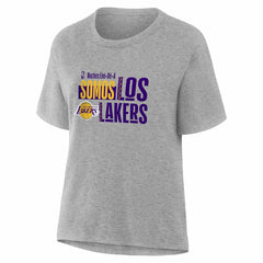 NBA - Los Angeles Lakers Women's Noches Training T-Shirt - Gray