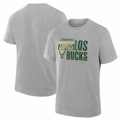 NBA - Milwaukee Bucks Noches Training T-Shirt - Gray