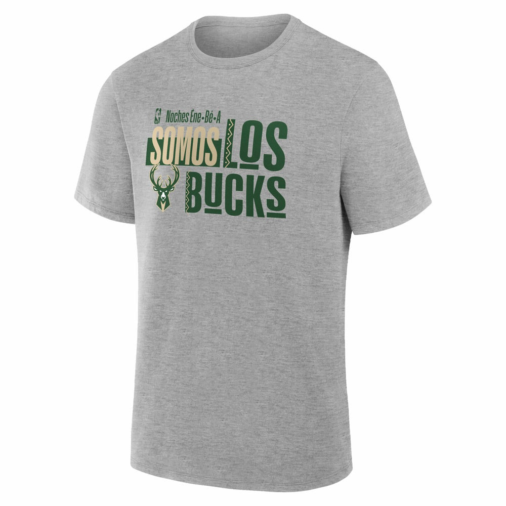 NBA - Milwaukee Bucks Noches Training T-Shirt - Gray
