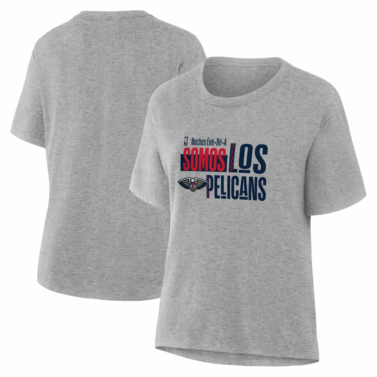 NBA - New Orleans Pelicans Women's Noches Training T-Shirt - Gray