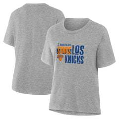 NBA - New York Knicks Women's Noches Training T-Shirt - Gray