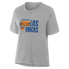 NBA - New York Knicks Women's Noches Training T-Shirt - Gray