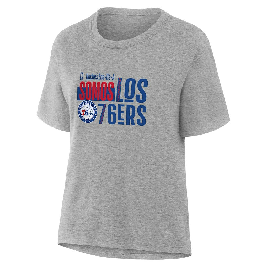 NBA - Philadelphia 76ers Women's Noches Training T-Shirt - Gray