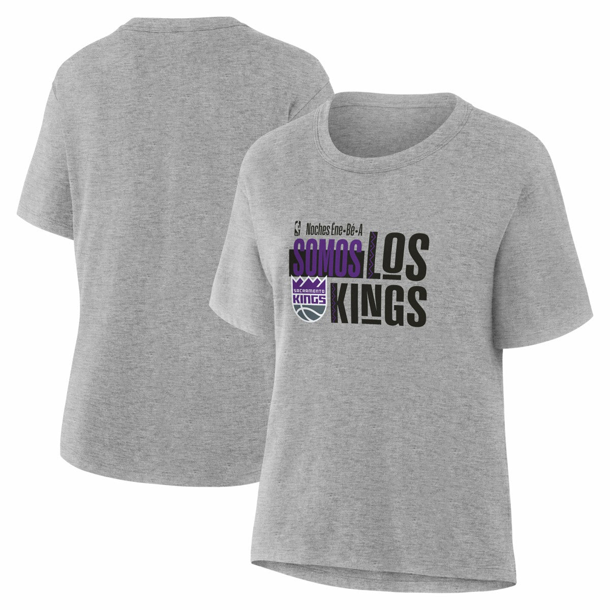 NBA - Sacramento Kings Women's Noches Training T-Shirt - Gray