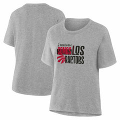 NBA - Toronto Raptors Women's Noches Training T-Shirt - Gray