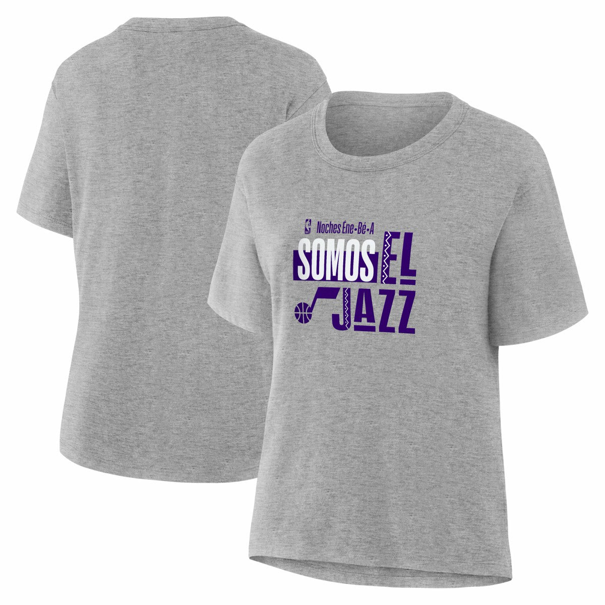 NBA - Utah Jazz Women's Noches Training T-Shirt - Gray