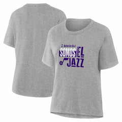 NBA - Utah Jazz Women's Noches Training T-Shirt - Gray