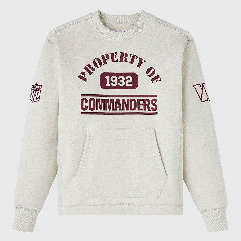 Washington Commanders OVO x NFL Unisex Fleece Sweatshirt Heather Gray - NFL