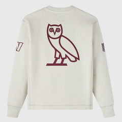 Washington Commanders OVO x NFL Unisex Fleece Sweatshirt Heather Gray - NFL