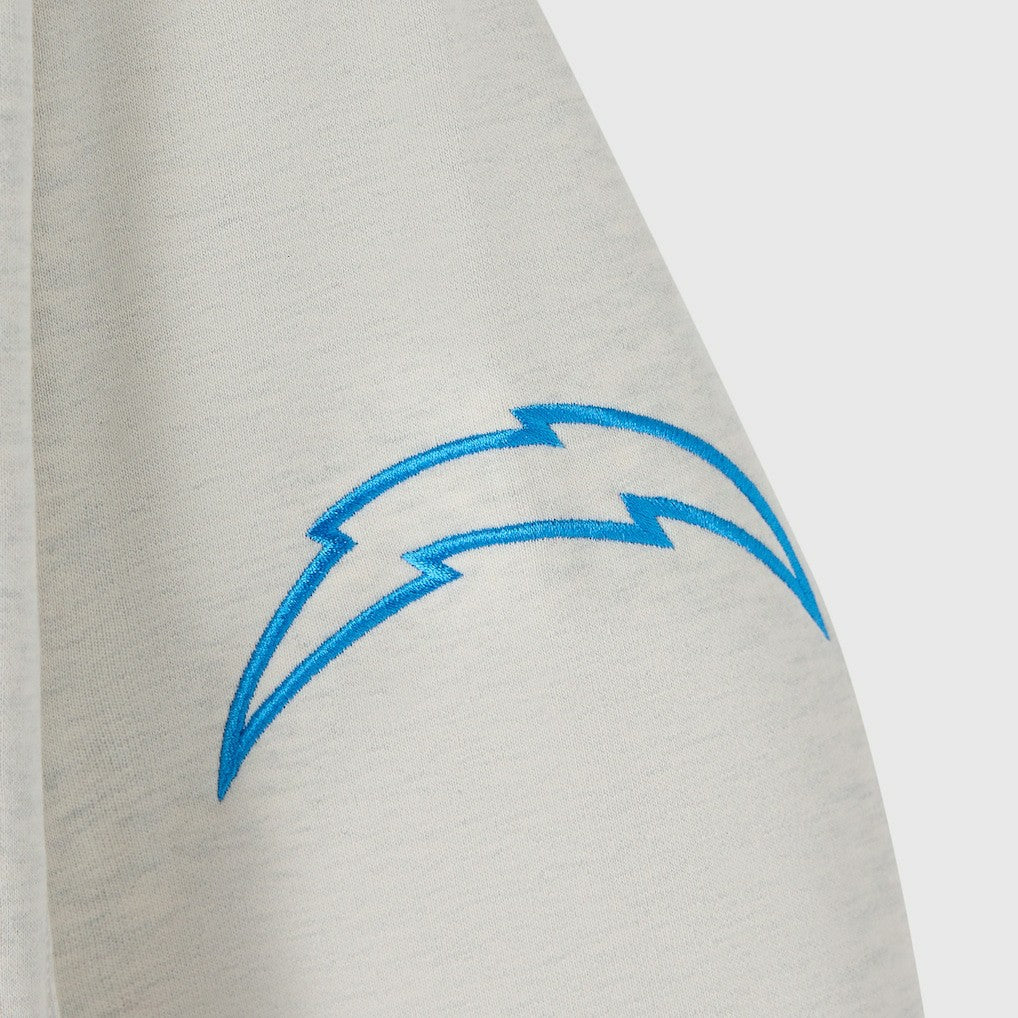 Los Angeles Chargers OVO x NFL Unisex Fleece Sweatshirt Heather Gray - NFL