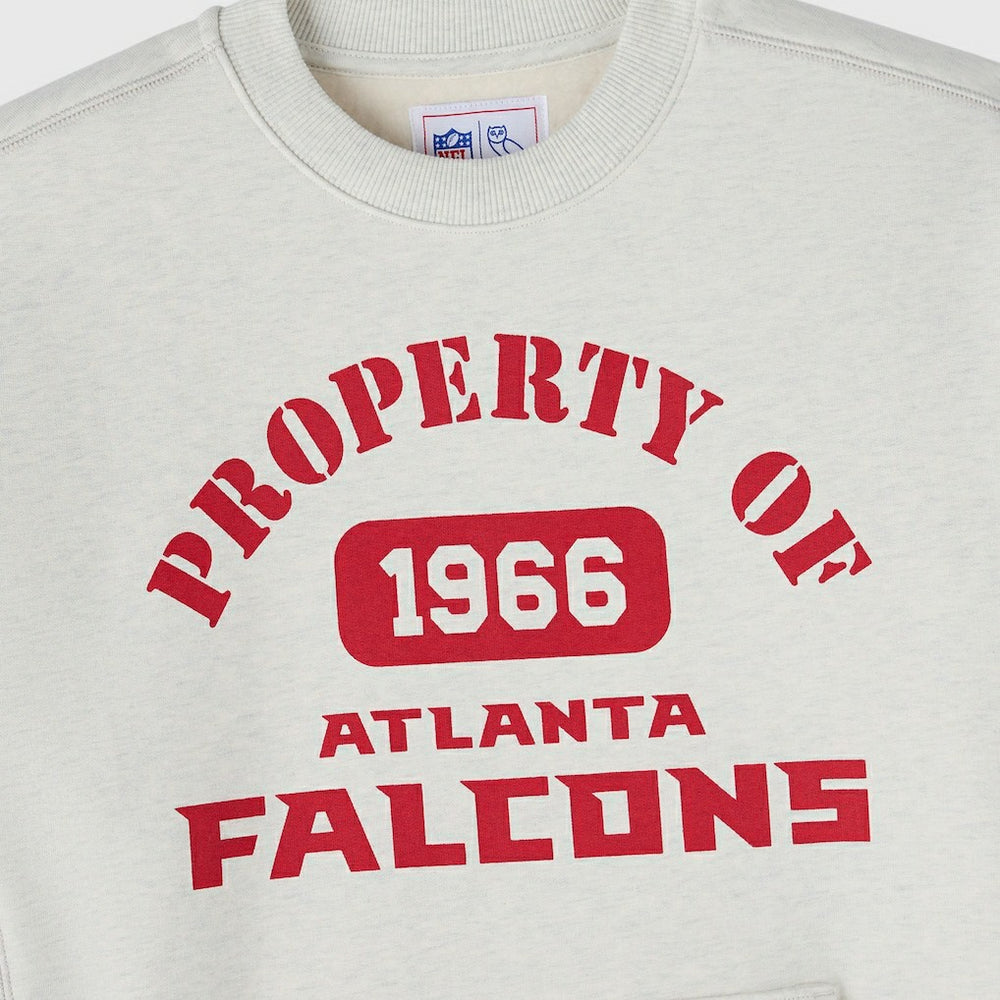 Atlanta Falcons OVO x NFL Unisex Fleece Sweatshirt Heather Gray - NFL