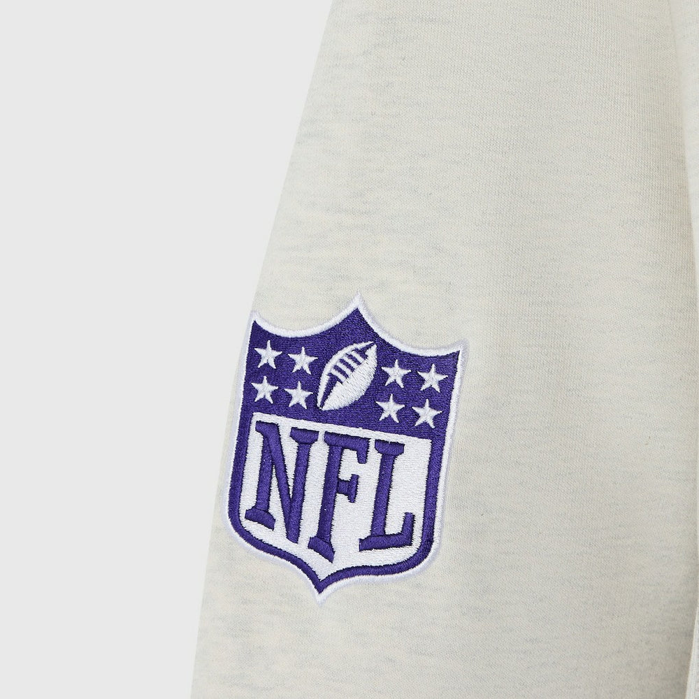 Baltimore Ravens OVO x NFL Unisex Fleece Sweatshirt Heather Gray - NFL