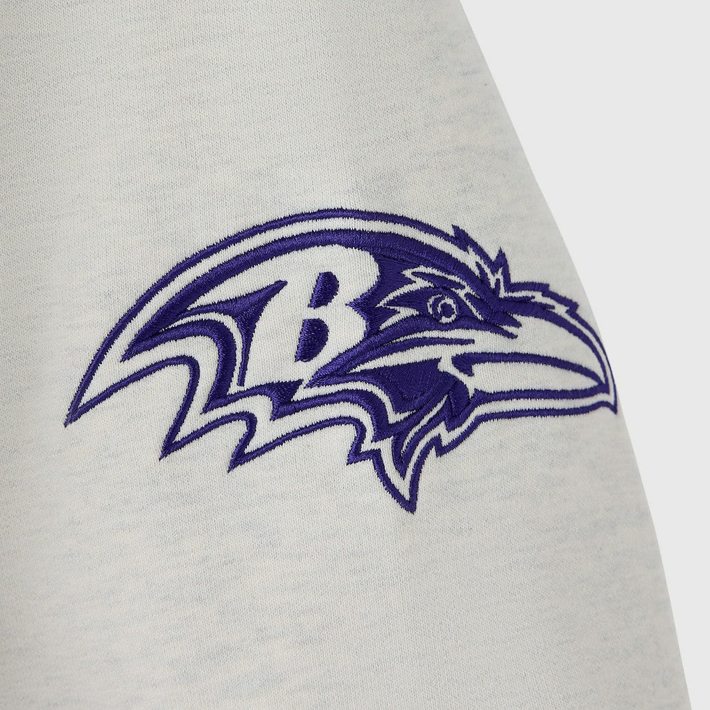 Baltimore Ravens OVO x NFL Unisex Fleece Sweatshirt Heather Gray - NFL
